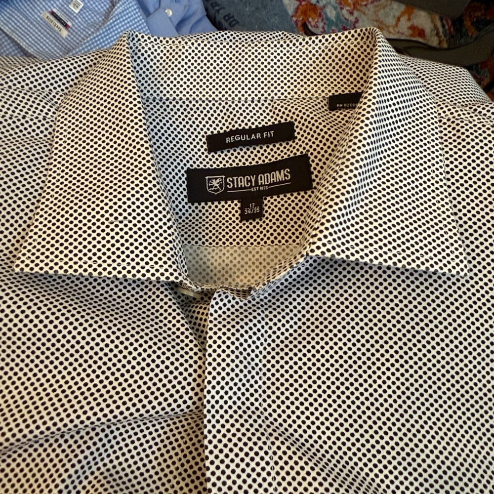 Stacy Adams Monochrome Patterned Men's Shirt